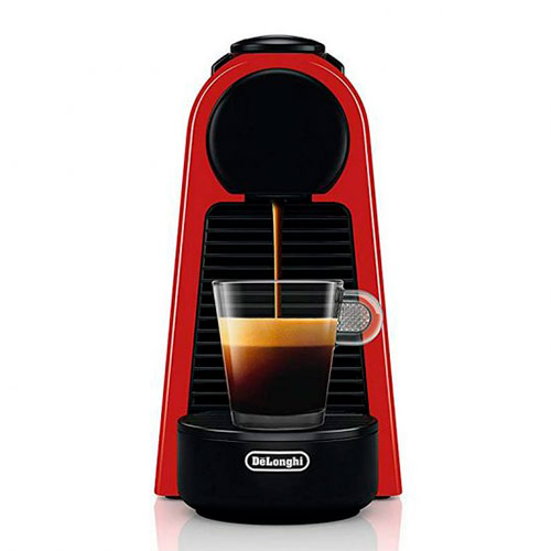 Cafetera Cápsulas 19 bares Delonghi EN85R Essenza Mini Nespresso Original Roja - foto 2
