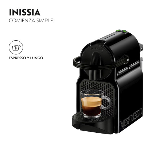 Cafetera Cápsulas Automática 19BAR De'Longhi EN80B Inissia para cápsulas Nespresso Negro - foto 2