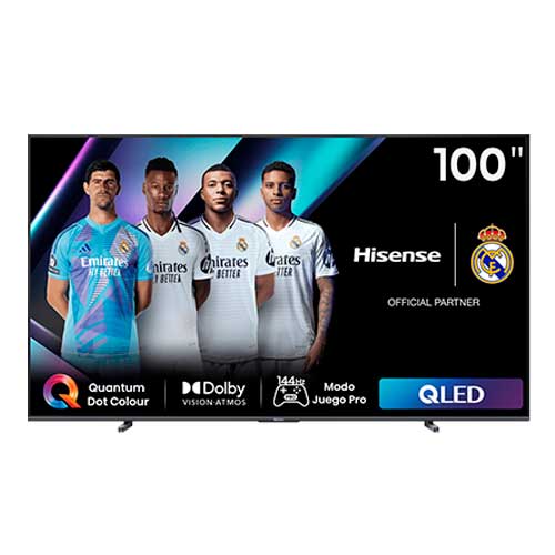 Televisor QLED 100" 4K Hisense 100E7NQPRO Smart TV Quantum Dot Colour Clase E