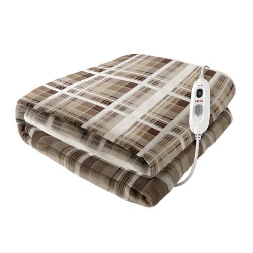 Manta Eléctrica Ufesa Fluffy Plus 180x140 Marron / Baige