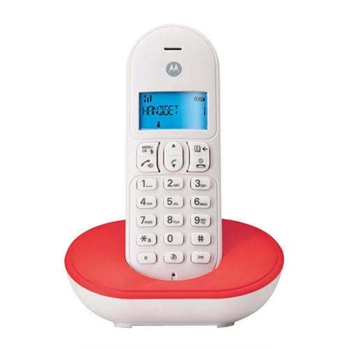 Teléfono DECT Motorola T101 Cereza Rojo y Blanco