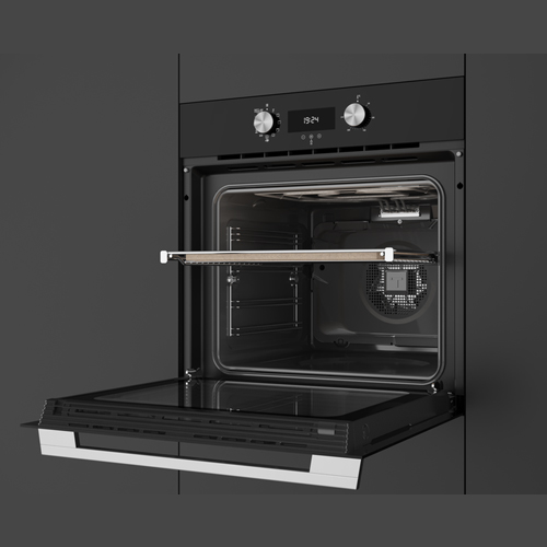 Horno multifunción 60cm 70L Teka MaestroPizza HLB 8510 puerta cristal negro pirolítico - foto 3