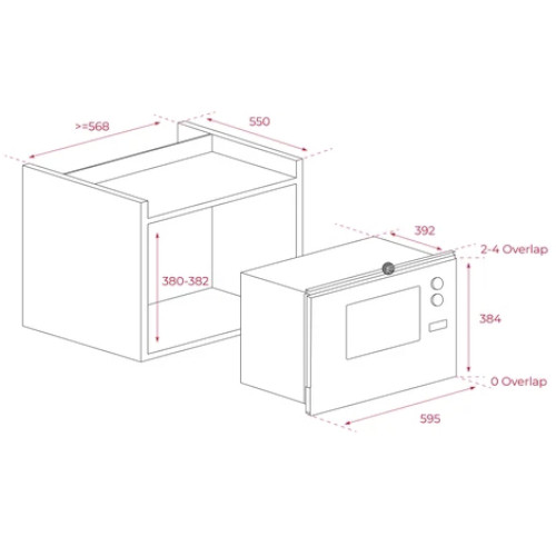 Micoondas 25L Teka ML 825 TFL BK Gril Cristal Negro - foto 3