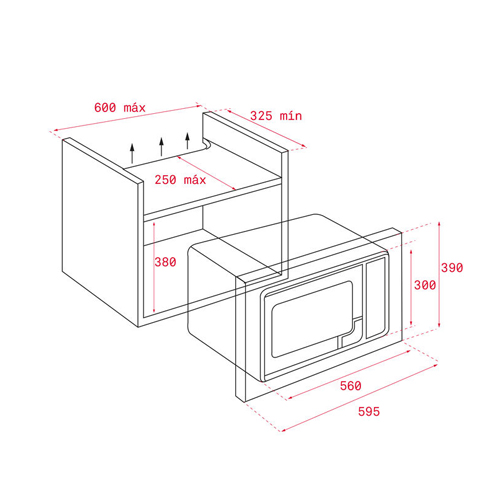Microondas 20L 700W Teka ML8200BIS cristal blanco - foto 2