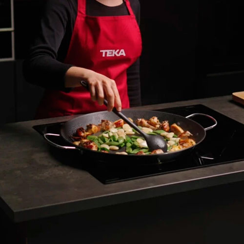 Inducción 3 Zonas 60cm Teka ITC 63320 MPS BK 1 Zona 32 cm Paella Negra - foto 3