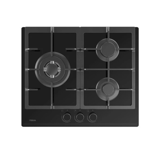 Cristalgas 3 Fuegos 60cm Teka GBC 63110 Gas Natural Negro