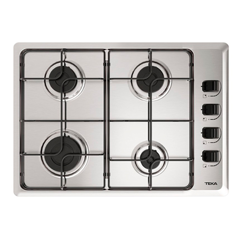 Encimera de Gas Natural 43,5x58 4 Fuegos Teka HLX 540 KLN0E Inox