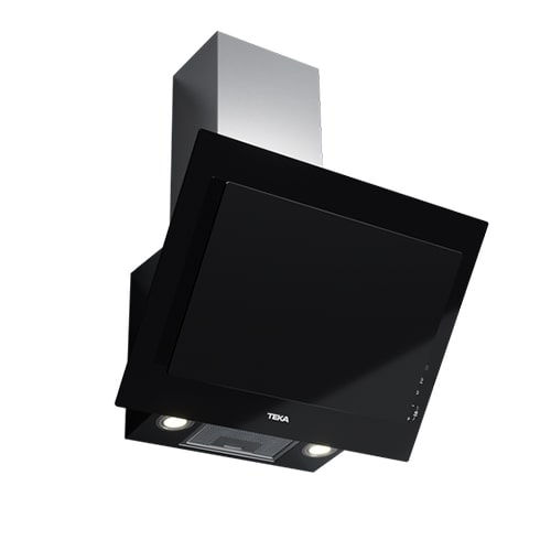 Campana 60cm decorativa vertical Teka DVT68660TBS de aspiración perimetral y función FreshAir 698m3h Negro - foto 2