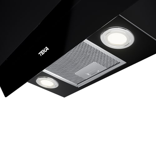 Campana 60cm decorativa vertical Teka DVT68660TBS de aspiración perimetral y función FreshAir 698m3h Negro - foto 3