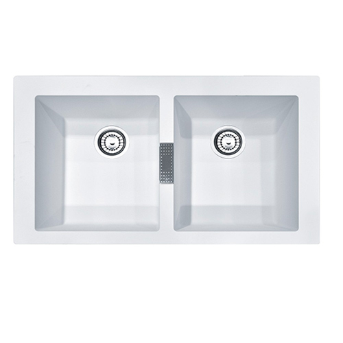 Fregadero 86x50 2C Mepamsa MIDA 2S Blanco