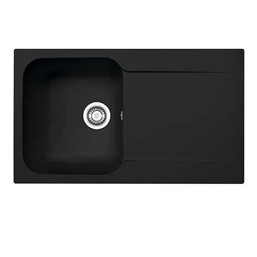 Fregadero 86x50 1 Cubeta Mepamsa Kite 100 Negro