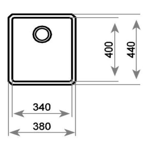 Fregadero 44x38 Teka be linea rs15 34.40 ix - foto 3