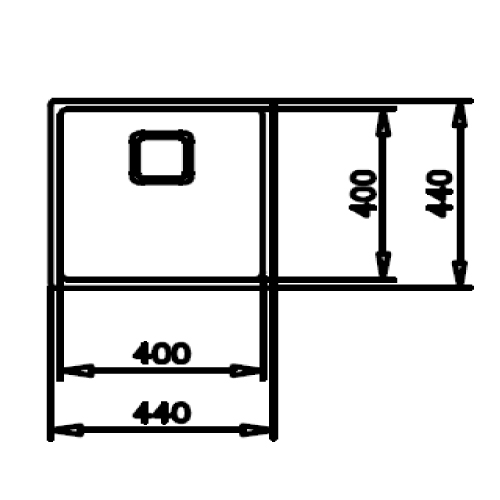 Fregadero 44x44 Teka flexlinea rs15 40.40 ix - foto 3