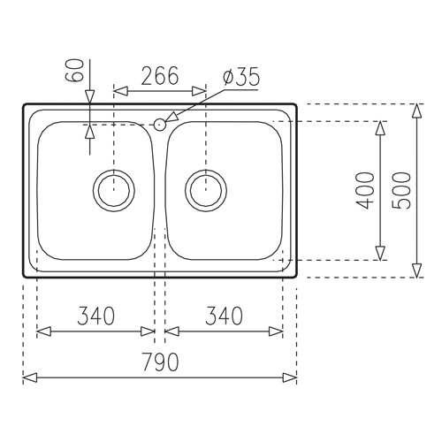 Fregadero 50x79 Teka Universe 80TXP 2C - foto 3