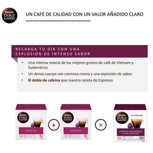 Doppio Espresso Double Espresso Dolce Gusto 16 cápsulas - foto 2