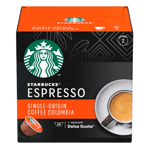 Cápsulas Nescafé Dolce Gusto Starbucks® Espresso Single Origin Coffe Colombia 12 Cápsulas