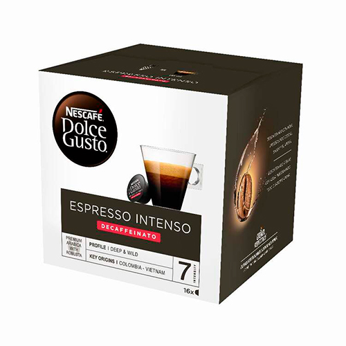 Nescafe Dolce Gusto Expresso Intenso Descaffeinato 16 Cápsulas Intensidad 7