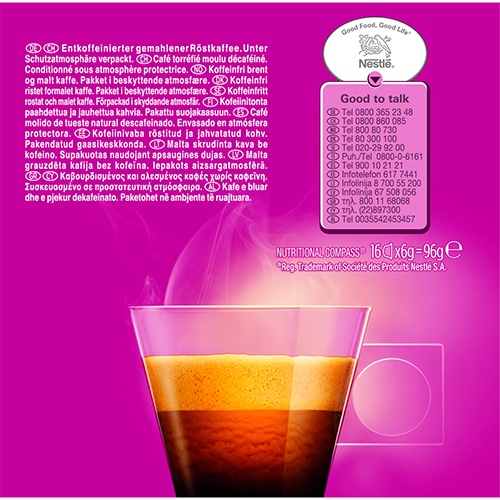 Nescafe Dolce Gusto Expresso Descaffeinato 16 Cápsulas Intensidad 5 - foto 3