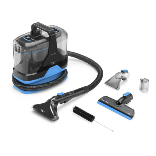 Aspirador Tapicería Vapor Flama 1695FL Aqualine SpotGo para Tapicería y Cristales Azul y Negro