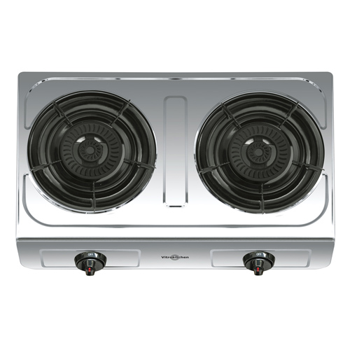 Hornillo de gas 2 fuegos Vitrokitchen 260IB butano - foto 2