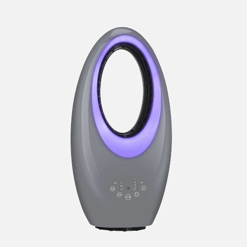 Ventilador Sin Aspas 50W Fabrilamp Canales AC Mando a Distancia Luz 4 Colores Gris - foto 2
