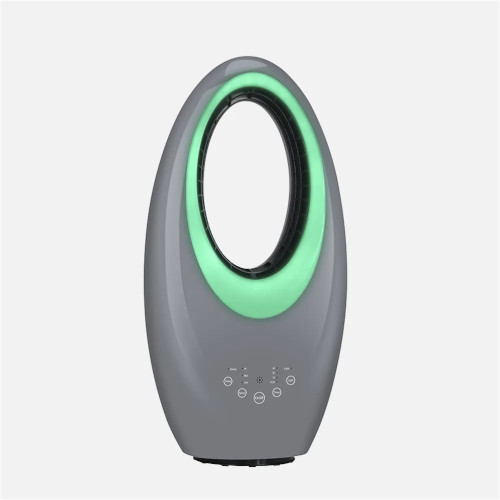 Ventilador Sin Aspas 50W Fabrilamp Canales AC Mando a Distancia Luz 4 Colores Gris - foto 3