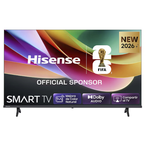 Televisor Led 32" HD Hisense 32A4S Smart TV Negro Clase F