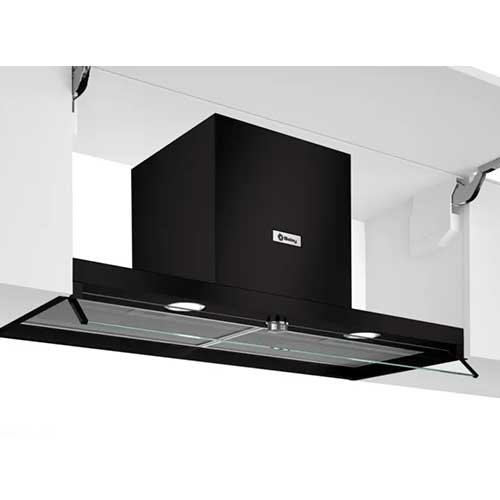 Campaña 90cm Decorativa Balay 3BD896MN 620m3/h Integrable Negra
