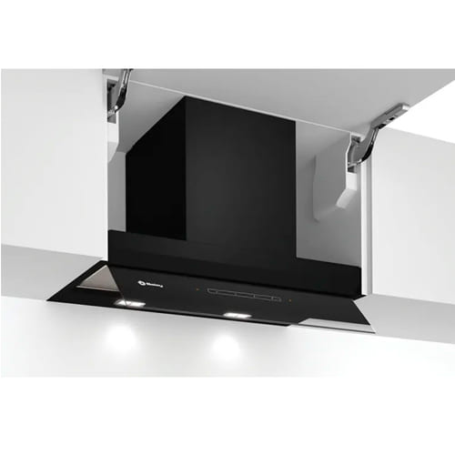 Campana 60cm Decorativa Balay 3BD967GN 749m3h Cristal Negro Clase B