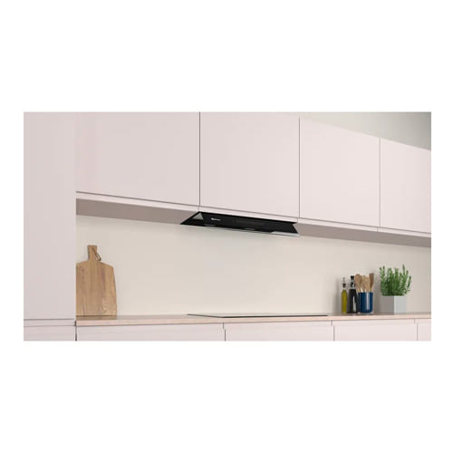 Campana 60cm Decorativa Balay 3BD967GN 749m3h Cristal Negro Clase B - foto 3