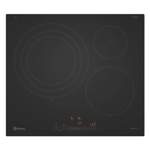 Inducción 3 Zonas 60cm Balay 3EB967MH 1 Zona 32cm Negro