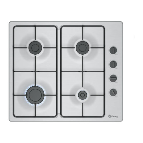 Encimera Gas 4 Fuegos 60cm Balay 3ETX464BB Butano/Natural Inox