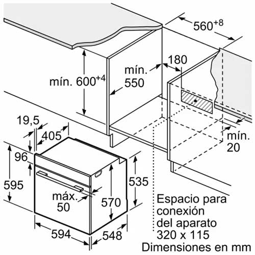 Horno Multifunción 60cm 71L Balay 3HB4131X3 Aqualisis Inox - foto 3