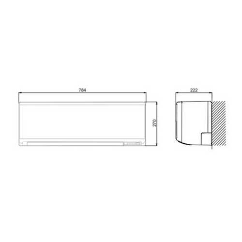 Aire Split 2150F/2408K Fujitsu ASY25KN A++ / A+ - foto 3