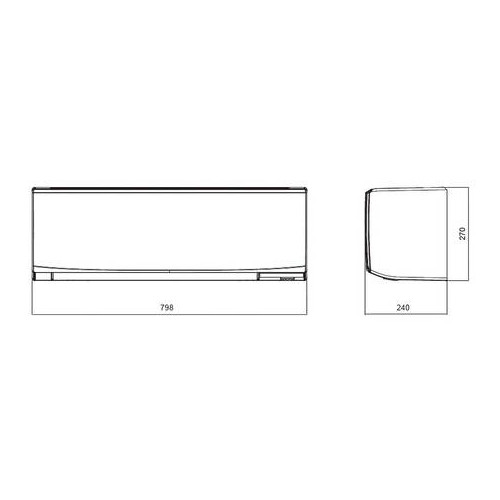 Aire Split 2150 Frigorías/ 2408Kcal Fujitsu ASY25KJ Blanco A+++ - foto 3