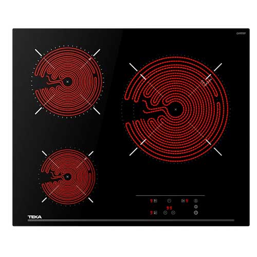 Vitrocerámica 3 Zonas 60cm Teka TB 6315 1 Zona-27cm Negro - foto 2