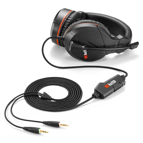 Auriculares Gaming Sharkoon Rush ER3 Negro Microfono Alámbrico - foto 2