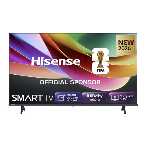 Televisor LED 40" HD Hisense 40A4S Smart TV Negro Clase F