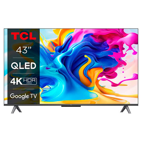 Televisor QLED 43" 4K UHD TCL 43C649 Google Tv Clase G