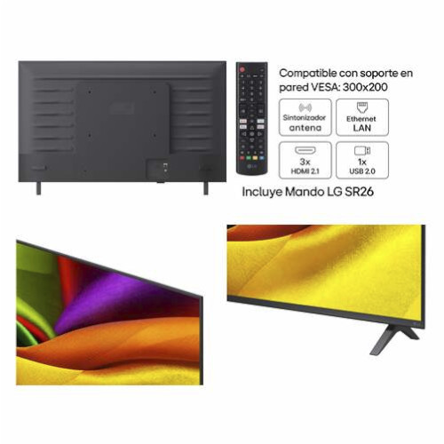 Televisor Nanocell 43" LG 43NU8E0B3LA Webos26 Negro Clase F - foto 3