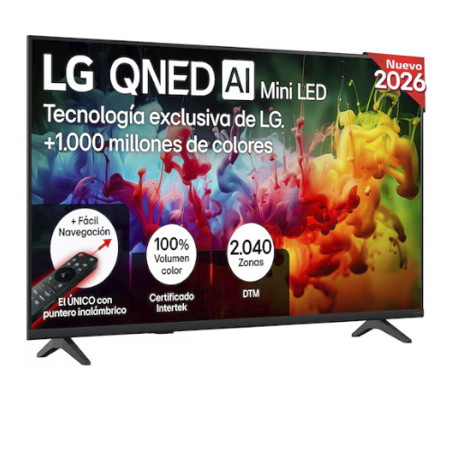 Televisor QNED MINILED 43" 4K LG 43QNED70B6C Webos26 Smart TV Clase F