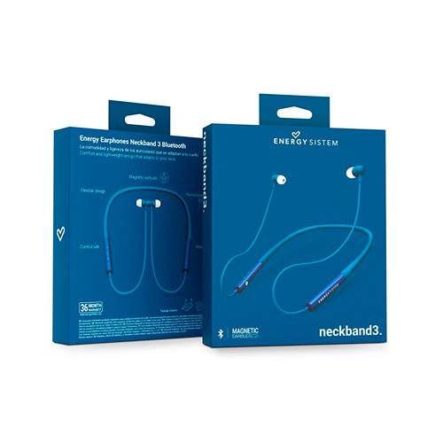 Auriculares Micro Energy Sistem Neckband 3 Bluetooth Azul - foto 3