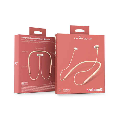 Auriculares Energy Sistem Neckband 3 Bluetooth Rosa - foto 3