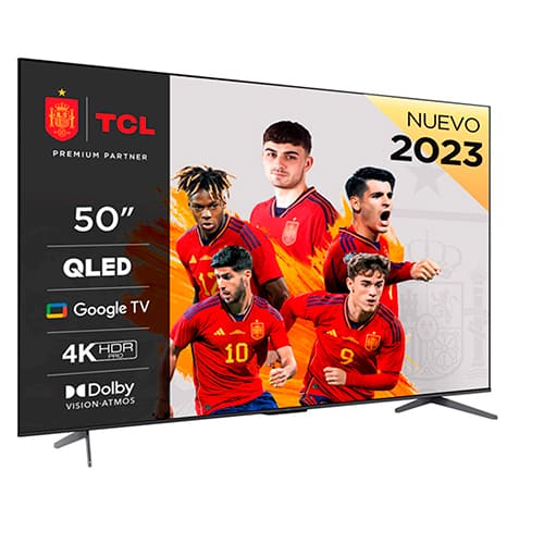 Televisor QLED 50" 4K UHD TCL 50C649 Google TV Clase G