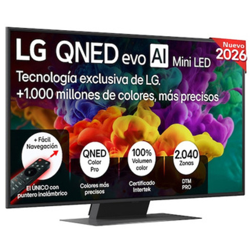 Televisión QNED MiniLED 50" 4K LG 50QNED86B6B Smart TV webOS 26 Clase E