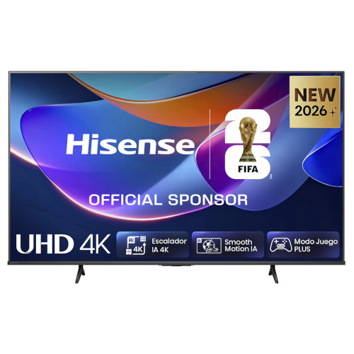 Televisor Led 55" 4K Hisense 55A6S Smart TV Negro Clase E