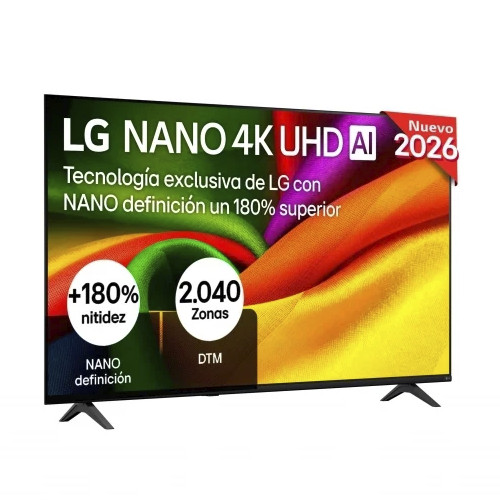 Televisor Nanocel 55" LG 55NU8E0B3LA Webos26 Smart TV Negro Clase E