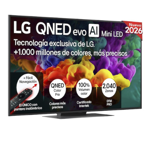 Televisor QNED MINILED 55" LG 55QNED86B6B Smart TV Clase E