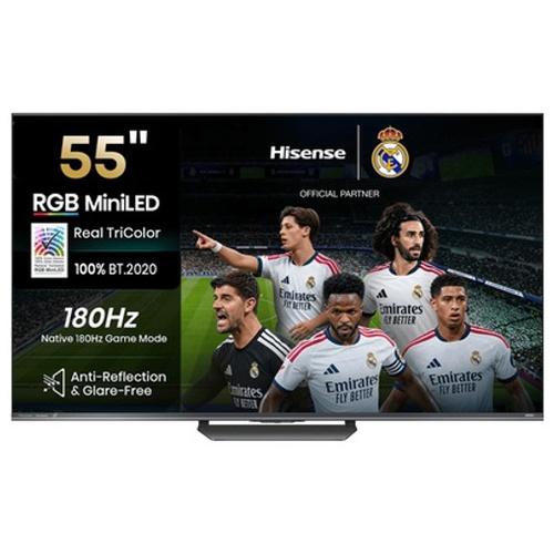 Televisión RGB MiniLED 55" 4K Hisense 55UR8S Smart TV HomeOS U9.5 Clase E