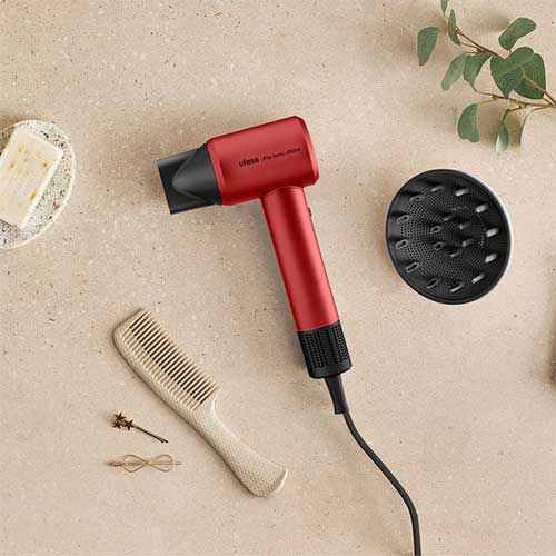 Secador 1600W Ufesa Pro Ionic Shine Rojo - foto 2